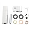 GG82005 - 4" L ALUM. W/S.S. EXTENSION S.S. MIRROR ARM CLAMP & HW