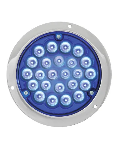 GG82271 - 4" PEARL BLUE 24 LED LIGHT W/ CR. DIE CAST HOUSING