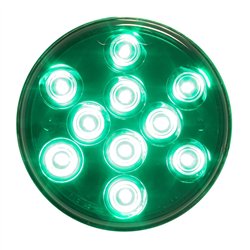 GG82272 - 4" MEGA 10 PLUS GREEN 10 LED SEALED LIGHT