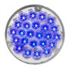 GG82277 - 4" PEARL BLUE/CLEAR 24 LED W/ CR. DIE CAST HOUSING