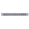 UP20908-17-5/16" Stainless Light Bracket With 11 LED 17" Light Bar & Bezel - Red LED/Clear Lens