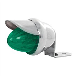GG82773 - CR. SINGLE MINI GREEN MARKER LIGHT W/VISOR