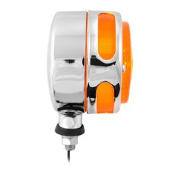 GG83240 - 3" 1 FACE AMBER PROJECTED LIGHT W/S.S. RIM