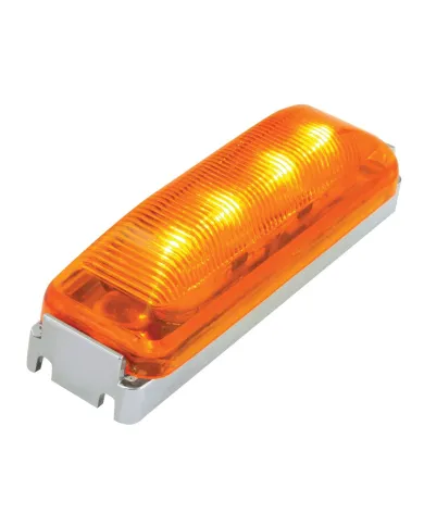 GG84450 - RECT. AMBER/AMBER 4 LED MARKER LIGHT W/ CR. BRACKET