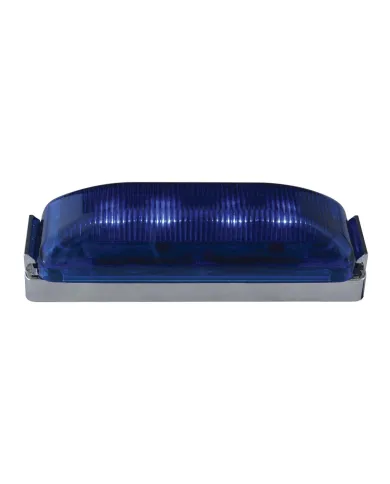 GG84453 - RECT. BLUE/BLUE 4 LED UTILITY LIGHT W/ CR. BRACKET