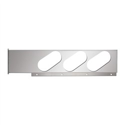 GG84499 - 2 PC. S.S. REAR LIGHT BAR ONLY W/SLANTED OVAL HOLES