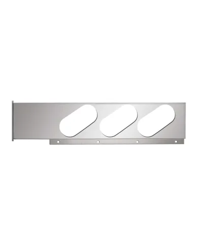 GG84499 - 2 PC. S.S. REAR LIGHT BAR ONLY W/SLANTED OVAL HOLES