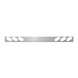 GG86719 - 1 PC S.S. REAR LIGHT BAR W/ SLANTED OVAL HOLES