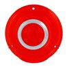GG86724 - 4" 3 SCREW RED PLASTIC LENS W/CR. RIM