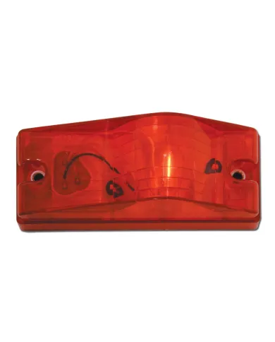 GG87013 - RECT. RED SIDE MOUNT MARKER/ TURN LIGHT