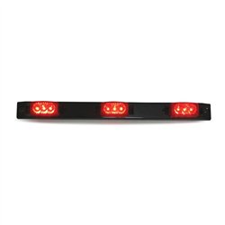 GG87091 - BLACK PLASTIC ID BAR W/ 3 SPYDER RED 3-LED MARKER LIGHTS