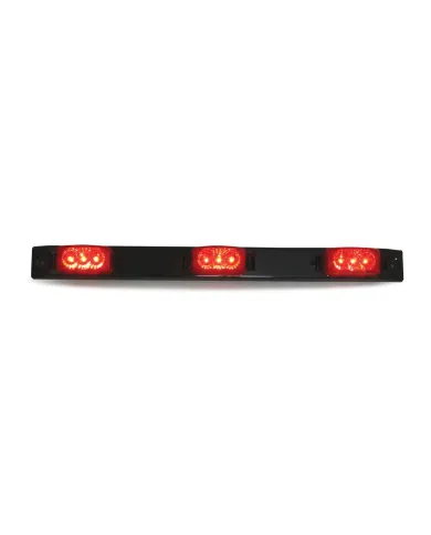 GG87091 - BLACK PLASTIC ID BAR W/ 3 SPYDER RED 3-LED MARKER LIGHTS