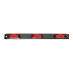 GG87093 - BLACK PLASTIC ID BAR W/ 3 RED LED MARKER LIGHTS