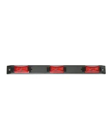 GG87093 - BLACK PLASTIC ID BAR W/ 3 RED LED MARKER LIGHTS