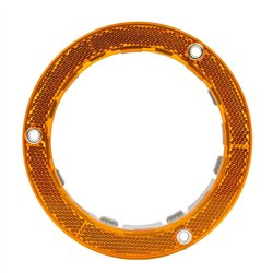 GG87260 - 4" AMBER REFLECTIVE PLASTIC FLANGE MOUNT BEZEL