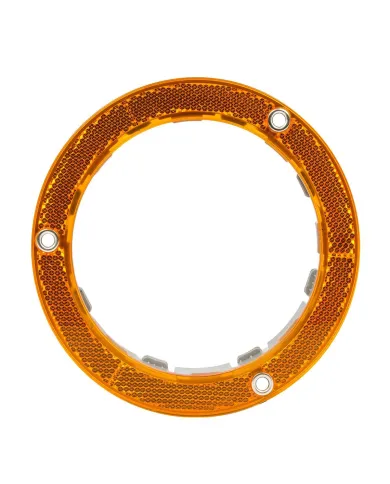 GG87260 - 4" AMBER REFLECTIVE PLASTIC FLANGE MOUNT BEZEL