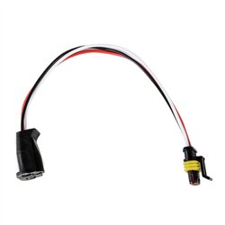 GG87369 - STANDARD 3-PRONG TO STRAIGHT 3-PIN  LIGHT PLUG ADAPTER
