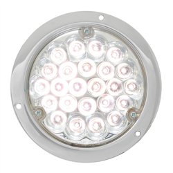 GG87584 - 4" PEARL WHITE 24 LED LIGHT W/ CR. DIE CAST HOUSING