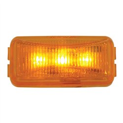 GG87640 - SMALL RECT. AMBER 3-LED SEALED LIGHT
