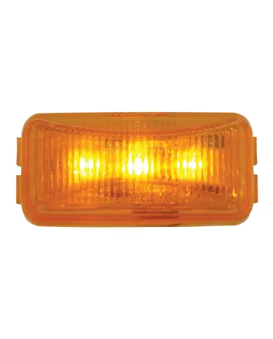 GG87640 - SMALL RECT. AMBER 3-LED SEALED LIGHT