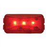 GG87645 - SMALL RECT. RED 3-LED MARKER SEALED LIGHT