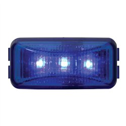 GG87646 - SMALL RECT. BLUE/BLUE 3-LED INTERIOR USE SEALED LIGHT