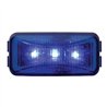 GG87646 - SMALL RECT. BLUE/BLUE 3-LED INTERIOR USE SEALED LIGHT