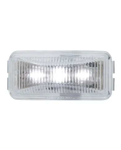 GG87647 - SMALL RECT. WHITE/CLEAR 3-LED UTILITY SEALED LIGHT