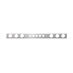 GG88039 - 1 PC SS REAR LIGHT BAR W/ 4-7/16" & 2-1/4" HOLES