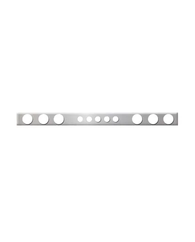 GG88039 - 1 PC SS REAR LIGHT BAR W/ 4-7/16" & 2-1/4" HOLES