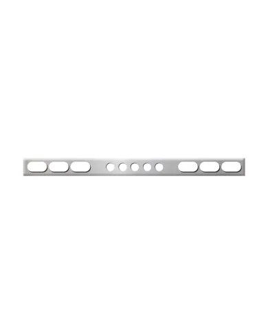 GG88059 - 1 PC SS REAR LIGHT BAR W/OVAL & 2-1/4" HOLES