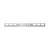 GG88059 - 1 PC SS REAR LIGHT BAR W/OVAL & 2-1/4" HOLES