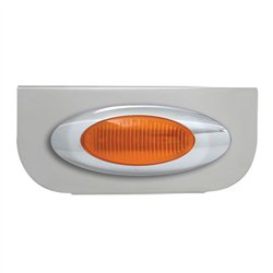 GG89010 - 8-1/4" CR. L BRACKET W/1 AMBER 2K LIGHT