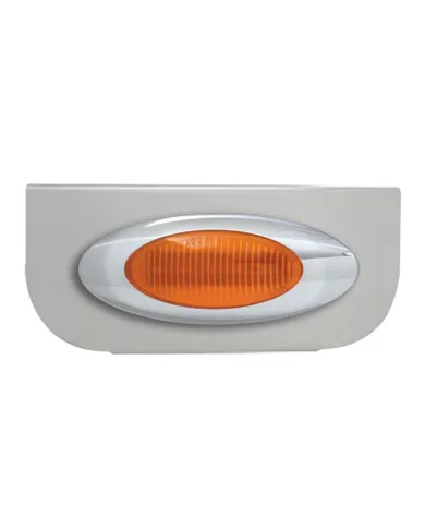 GG89010 - 8-1/4" CR. L BRACKET W/1 AMBER 2K LIGHT