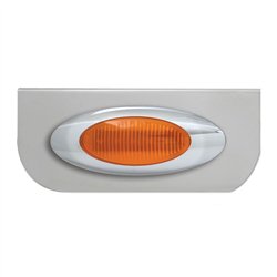 GG89020 - 8-1/4" SS L BRACKET W/1 AMBER Y2K LIGHT