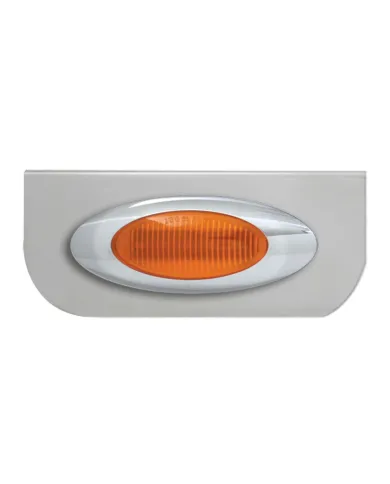 GG89020 - 8-1/4" SS L BRACKET W/1 AMBER Y2K LIGHT