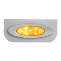 GG89026 - 8-1/4" SS L BRACKET W/1 AMBER Y2K SPYDER LED LIGHT
