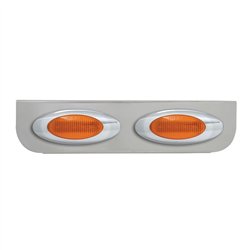 GG89030 - 16-1/2" CR L BRACKET W/2 AMBER Y2K LIGHTS