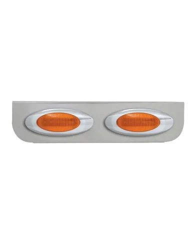 GG89030 - 16-1/2" CR L BRACKET W/2 AMBER Y2K LIGHTS