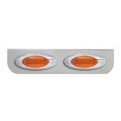 GG89040 - 16-1/2" SS L BRACKET W/2 AMBER Y2K LIGHT