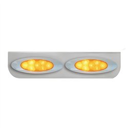 GG89046 - 16-1/2" SS L BRACKET W/2 AMBER Y2K SPYDER LED LIGHT