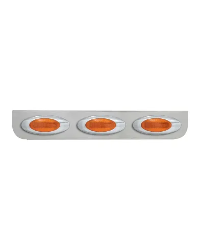 GG89050 - 24-3/4" CR L BRACKET W/3 AMBER Y2K LIGHTS