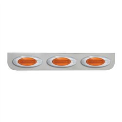 GG89060 - 24-3/4" SS L BRACKET W/3 AMBER Y2K LIGHTS