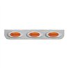 GG89060 - 24-3/4" SS L BRACKET W/3 AMBER Y2K LIGHTS