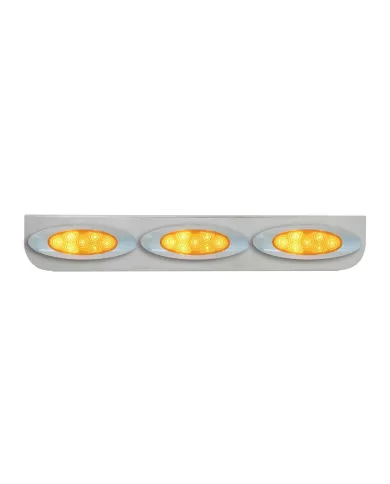 GG89066 - 24-3/4" SS L BRACKET W/3 AMBER Y2K SPYDER LED LIGHT
