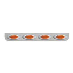 GG89070 - 33-1/4" CR L BRACKET W/4 AMBER Y2K LIGHTS