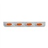 GG89080 - 33-1/4" SS L BRACKET W/4 AMBER Y2K LIGHTS