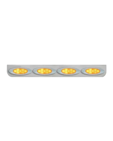 GG89086 - 33-1/4" SS L BRACKET W/4 AMBER Y2K SPYDER LED LIGHT