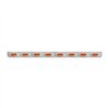 GG89090 - 79-1/2" SS L BRACKET W/8 AMBER Y2K LIGHTS