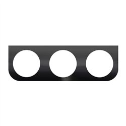 GG89229 - 3 HOLES BLACK L BRACKET FOR 4" SEALED LIGHT